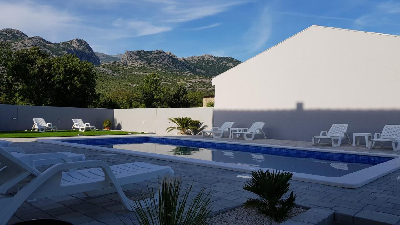Apartments Zanic With Private Swimming Pool And Sea View Starigrad Paklenica Bagian luar foto